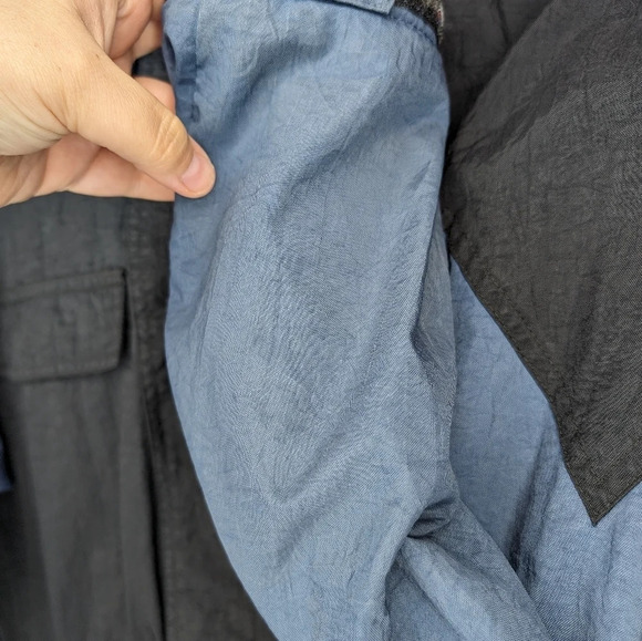 Vintage 90s 00s Embrodered Adidas Logo Zip Up Jacket Black Blue Mens M - Picture 14 of 14